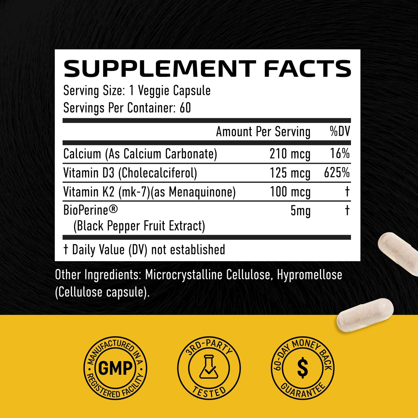 Vitamin K2 + D3 Capsules